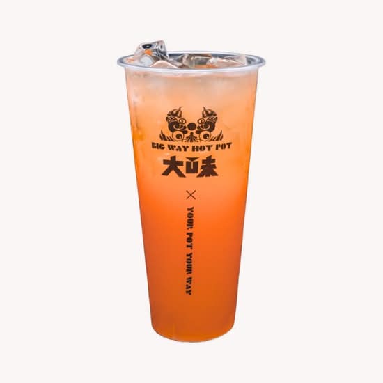 Peach Strawberry Ice Tea 桃子莓莓绿茶
